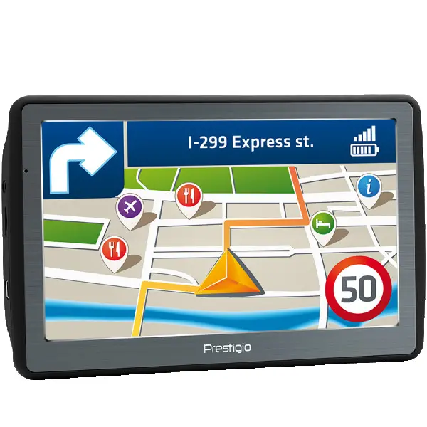 Prestigio GeoVision 7060, 7'' (800*480) TN display, WinCE 6.0, 800MHz Mstar MSB2531 Cortex A7, 128MB DDR, 8GB Flash, 1500mAh battery, colorb
