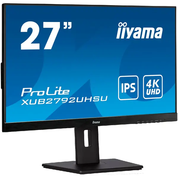 IIYAMA Monitor 24'' VA-panel, 1920x1080, 250cdm˛, 4ms, HDMI, DisplayPort, USB-HUB, Speakers (23,8''VIS) ( X2483HSU-B5 ) 