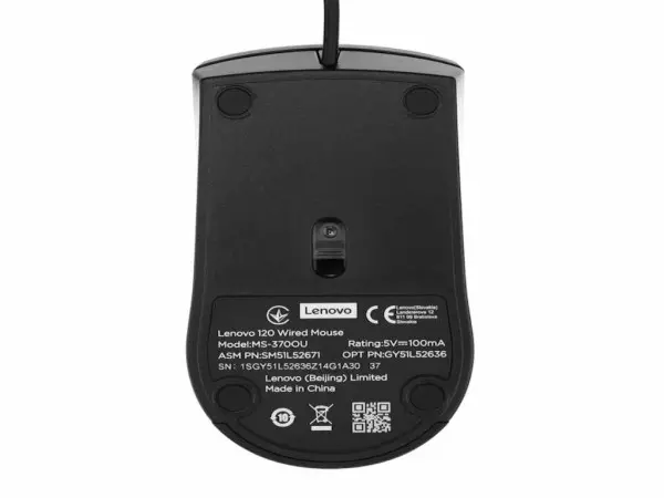 Miš LENOVO 120 žični1600dpicrna' ( 'GY51L52636' ) 