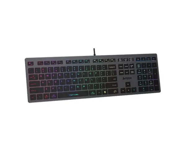 A4 TECH FX60 Scissor Switch Neon Backlit USB US siva tastatura 