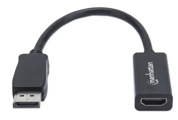 Adapter Manhattan 151634 DisplayPortM - HDMIF 1080p Crni