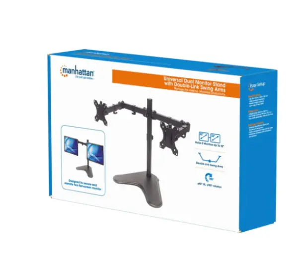 Stoni nosač za dva monitora Manhattan 461559 13''-32''