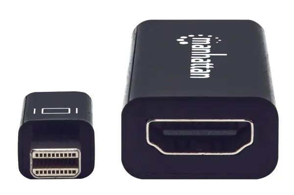 Adapter Manhattan 151528 Mini DisplayPortM - HDMI 1080p Crni