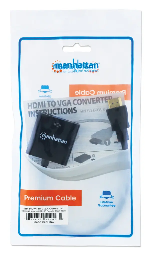 Adapter Manhattan 151467 HDMIM - VGAF