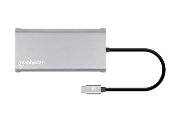 Docking station Manhattan 130660 12in1 USB-C - 3xHDMI4xUSBLANCRPD 100W