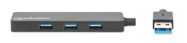 USB HUB 4port Manhattan 164900 3.2 G15GbpsCrni
