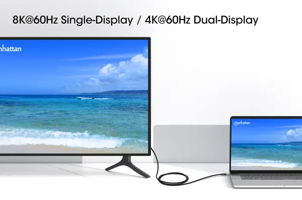 Kabl Manhattan 356374 USB-C MM 3.18K60HzThunderbolt 440GbpsPD1m