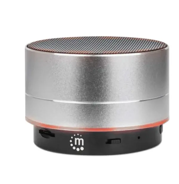 Bluetooth zvučnik Manhattan 165327 LED, 3W metalic