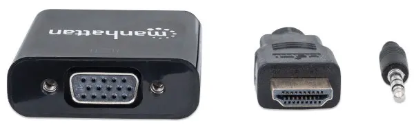 Adapter Manhattan 151559 HDMIM - VGAF + Audio