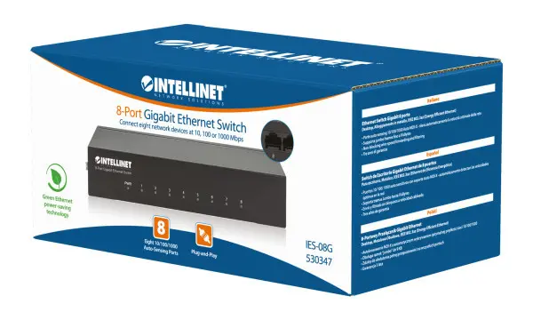 LAN switch Intellinet 530347 101001000 8portmetalni