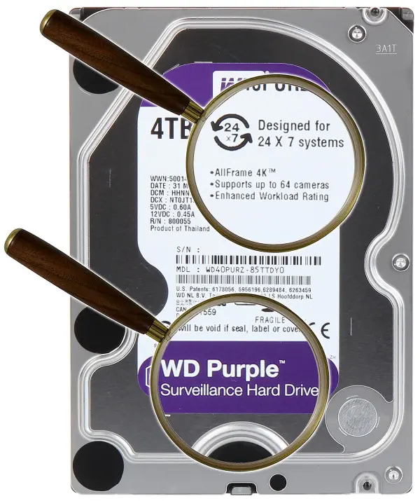 HDD 3.5 ** 4TB WD40PURZ WD Purple 24/7 5400RPM 64MB SATA3