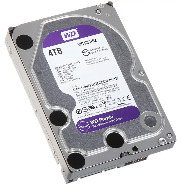HDD 3.5 ** 4TB WD40PURZ WD Purple 24/7 5400RPM 64MB SATA3