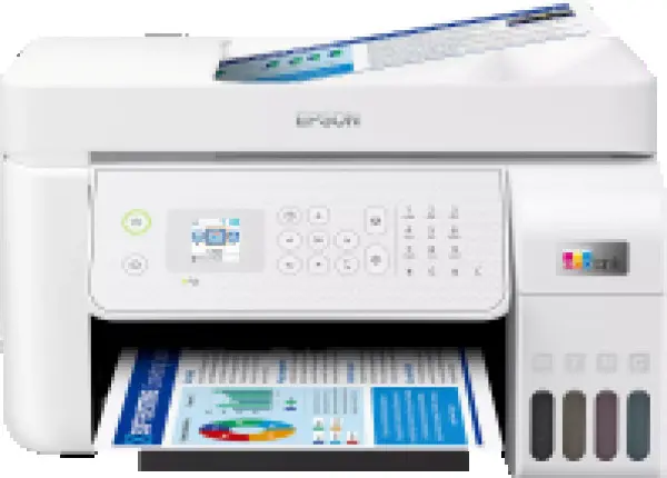 L5316 EcoTank 4in1 print-scan-copy-fax, Color, A4, 5760X1440, Wi-Fi, LAN, ADF, LCD, Manual Duplex, White ( C11CJ65413 ) 