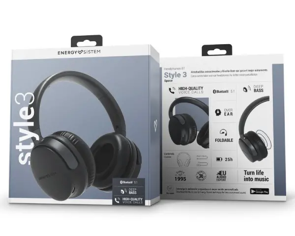 ENERGY SISTEM Style 3 Space Bluetooth slušalice crne (M45300) 