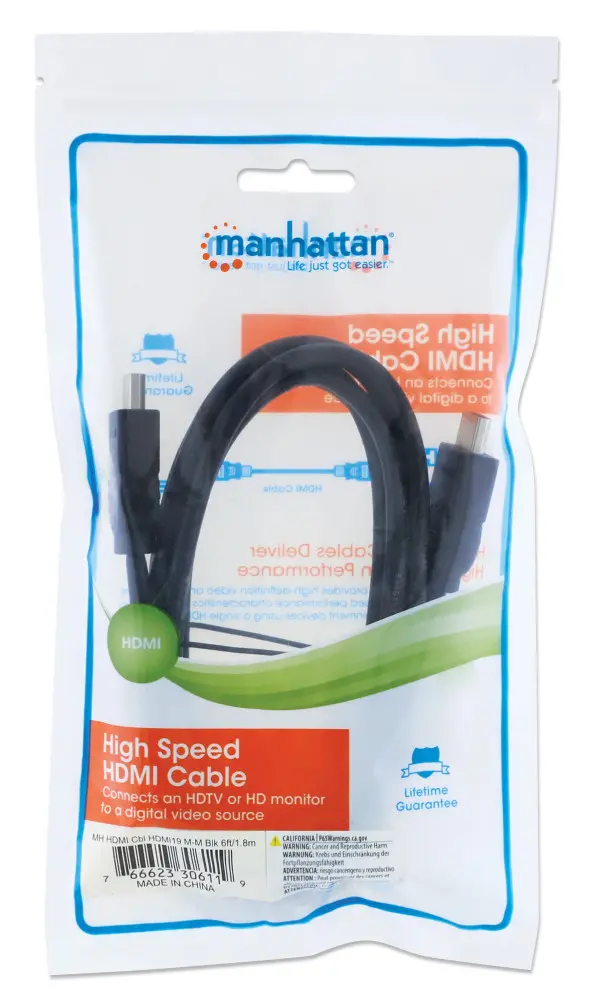 Kabl Manhattan 306119 HDMI MM 4K30Hz1,8m