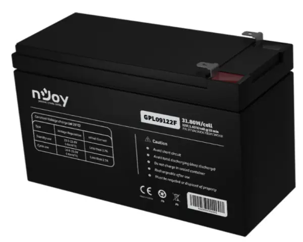 NJOY GPL09122F baterija za UPS 12V 9Ah (BTVACIUOCTB2FCW01B) 