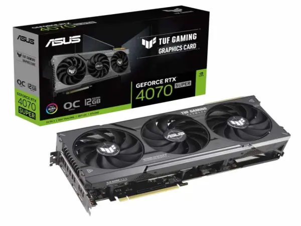Grafika karta ASUS TUF-RTX4070S-O12G-G GDDR6X12GB192bit' ( 'TUF-RTX4070S-O12G-G' ) 