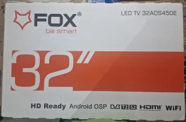 TV Fox 32AOS450E SMART Televizor, LED, HD Ready, 32inc(81cm), ATV,DTV-T/C/T2