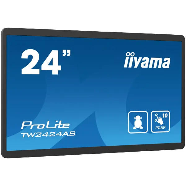 IIYAMA Monitor LED TW2424AS-B1 23.8'' Full HD In-cell PCAP 10pt interactive Touch Panel PC with Android OS ( TW2424AS-B1 ) 