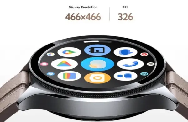 Xiaomi Mi Watch 2 pro-Bluetooth Silver Case with Brown Leather Strap