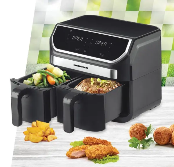Friteza Air Fryer HEINNER HAF-KDB1700BK 1700W8.5lcrna