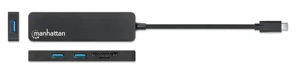 USB-C HUB 3port Manhattan 164948 3.2 G15GbpsCRCrni