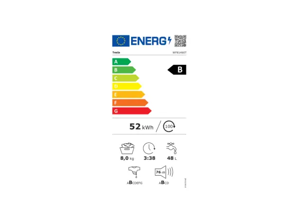 Veš mašina TESLA WF81460T inverter8kg1400 obrtajaA85x59,5x52cmbela' ( 'WF81460T' ) 