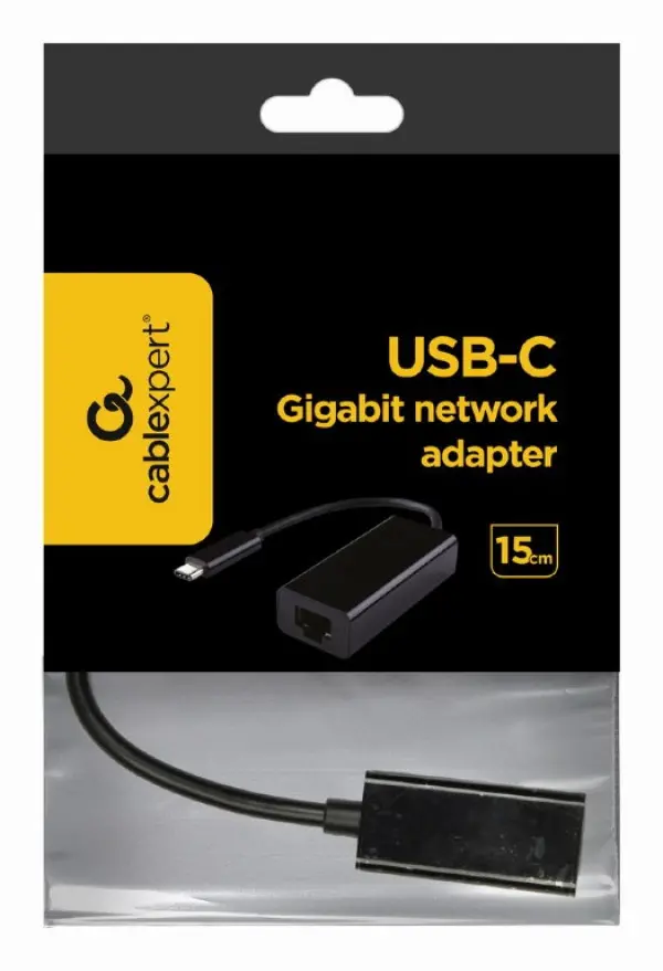 USB C Gigabit mrežni adapter Gembird A-CM-LAN-01