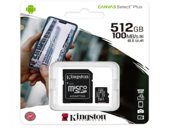 KINGSTON A1 MicroSDXC 512GB 100R class 10 SDCS2512GB + adapter