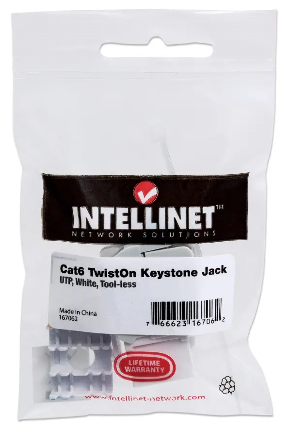 INTELLINET Cat 6 Keystone Jack UTP beli toolless