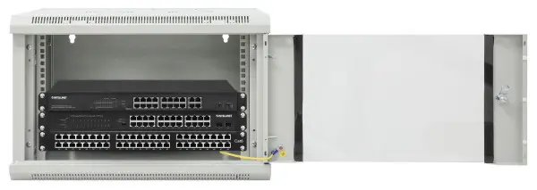 INTELLINET Wallmount Cabinet 6U Rek orman 19'' 450d sivi