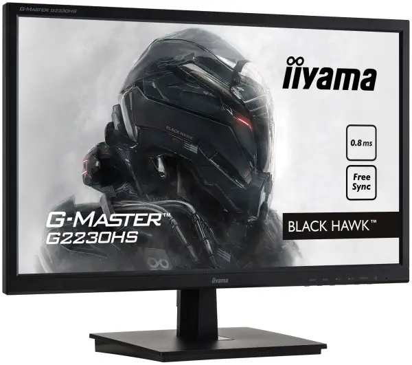 Iiyama 21,5'' Gaming, G-Master Black Hawk, FreeSync, 1920x1080@75Hz, 250cdm˛, DVI, HDMI, 0,8ms, Speakers, Black Tuner ( G2230HS-B1 ) 