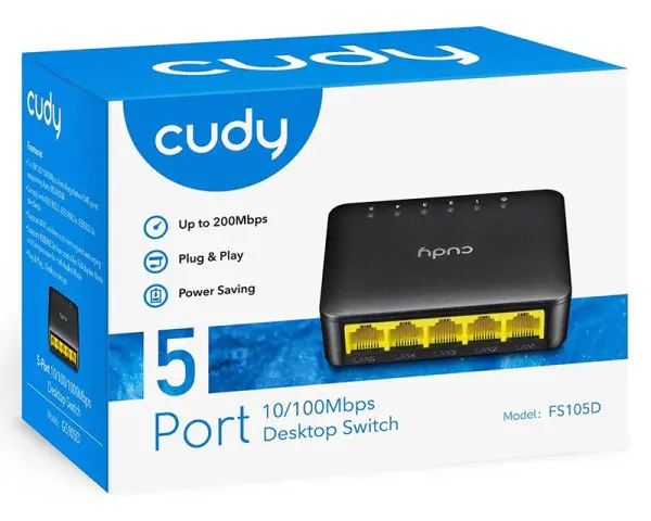 Svič 10100 5-port Cudy FS105D