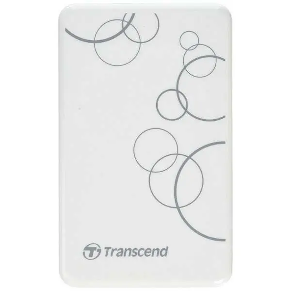 External HDD 1 TB, A3W, USB3.0, 2.5'', Anti-shock system, Backup software, 182 gr, White ( TS1TSJ25A3W ) 