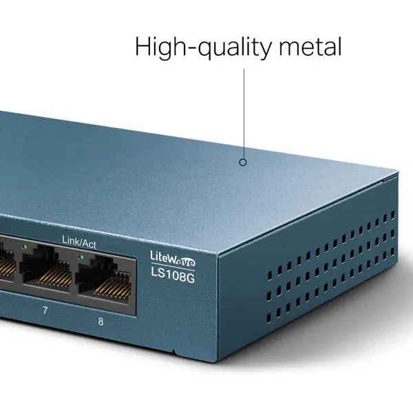 Switch TP-LINK LS108G LiteWave Gigabit 8xRJ-45101001000Mbpsmetalno kućište' ( 'LS108G' ) 