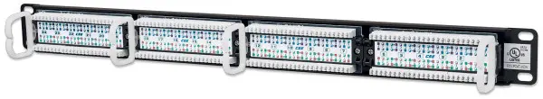 Intellinet prespojni panel Cat5e, UTP, 24-portni, 19, 1U, crni