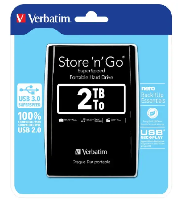 Verbatim HDD 2TB 3.0 Crni (53177)