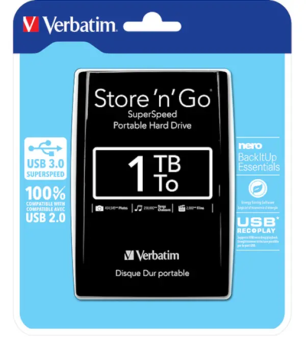 Verbatim HDD 1TB 3.0 Crni (53023)