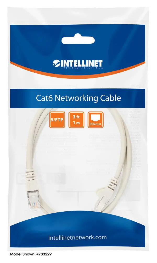 Kabl Intellinet Patch, Cat6 certified, SFTP, 10m, sivi 733281