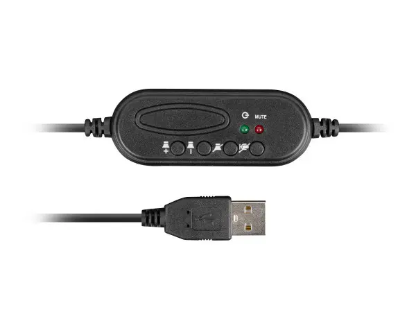 DRONE, Stereo Headset with Volume Control, USB, Black ( NSL-1692 ) 