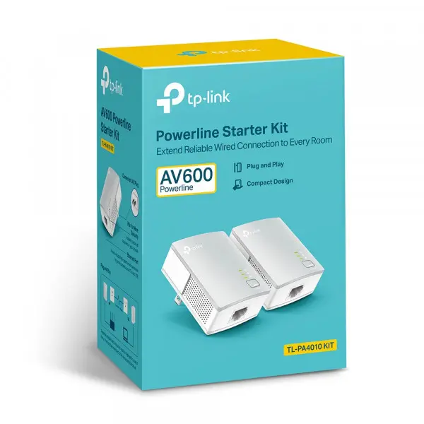 Powerline adapter TP-LINK TL-PA4010KIT AV600600MbpsHomeplug AV300m' ( 'TL-PA4010KIT' )