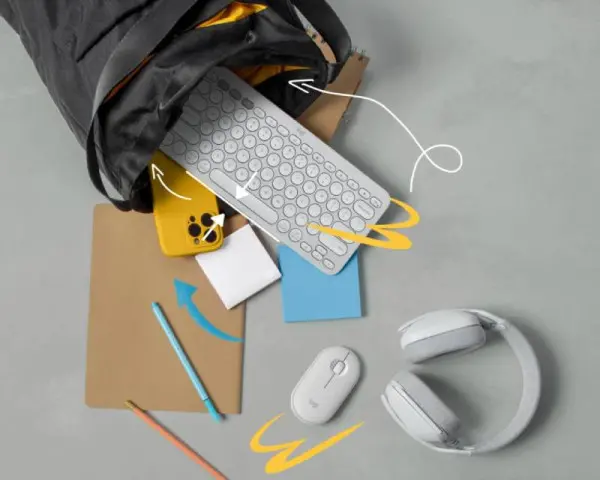 Logitech K380s Pebble Keys 2 Tonal White