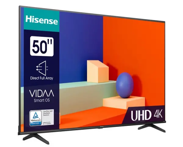 Televizor Hisense H50A6K Smart, LED, 4K UHD, 50''(127cm), DVB T-C-T2-S2