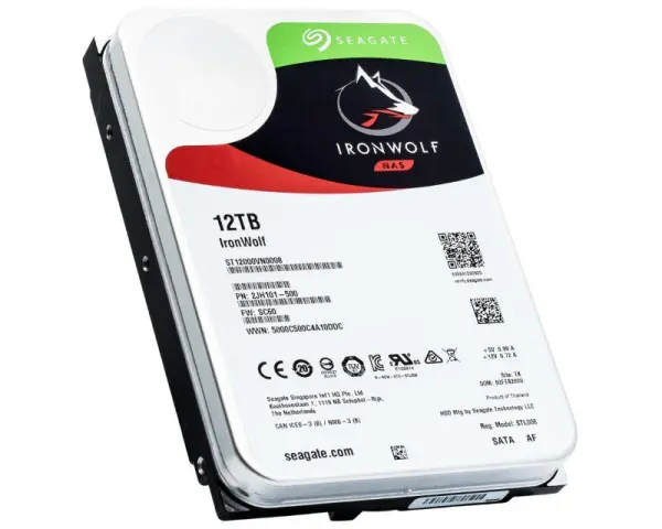 SEAGATE 12TB 3.5'' SATA 6 256MB ST12000VN0008 Ironwolf Guardian HDD hard disk