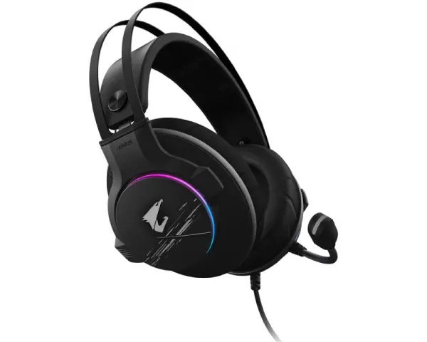 Gaming Headset, Virtual 7.1 Channel Support, 50mm Drivers, RGB Lighting ( AORUS H1 ) 
