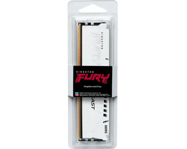 KINGSTON DIMM DDR5 16GB 5600MTs KF556C40BW-16 FURY Beast White 