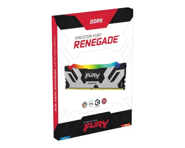 KINGSTON DIMM DDR5 32GB (2x16GB kit) 8000MTs KF580C38RSAK2-32 FURY Renegade Silver RGB XMP 