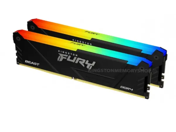 Memorija DDR4 16GB(2x8GB) 3200MHz Kingston Beast RGB KF432C16BB2AK216 Fury