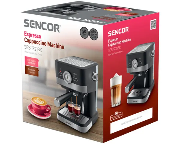 SENCOR SES 1721BK Aparat za espresso kafu 