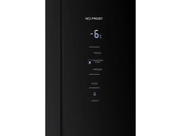 Frižider TESLA RM4700FHBE side-by-side No frostE291L+175L180x79x73cmcrno staklo' ( 'RM4700FHBE' )